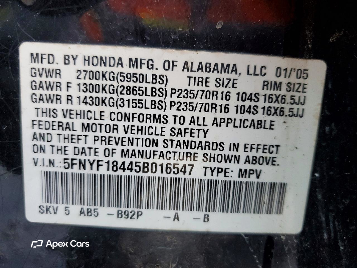 Honda Pilot 2005
