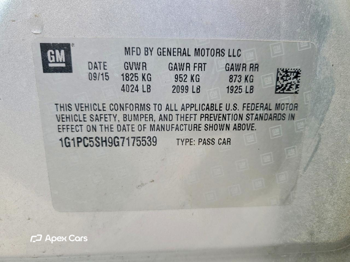 Chevrolet Cruze 2016