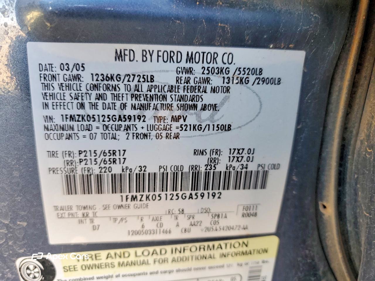 Ford Freestyle 2005