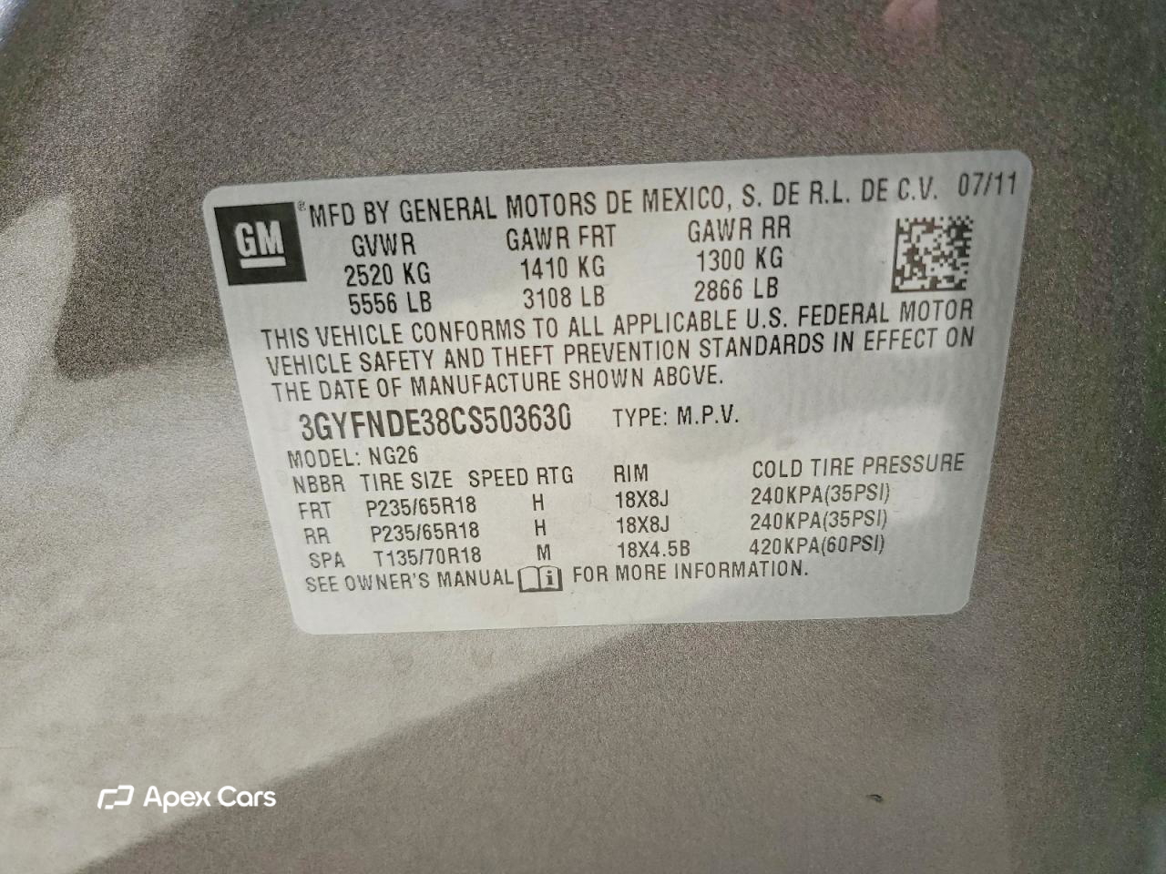 Cadillac SRX 2012