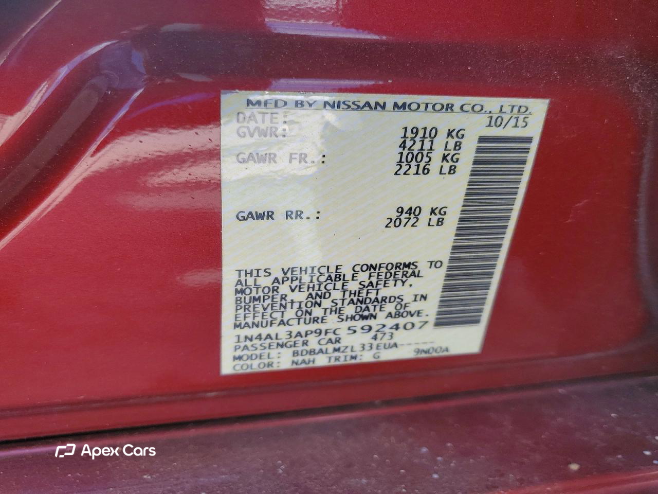 Nissan Altima 2015