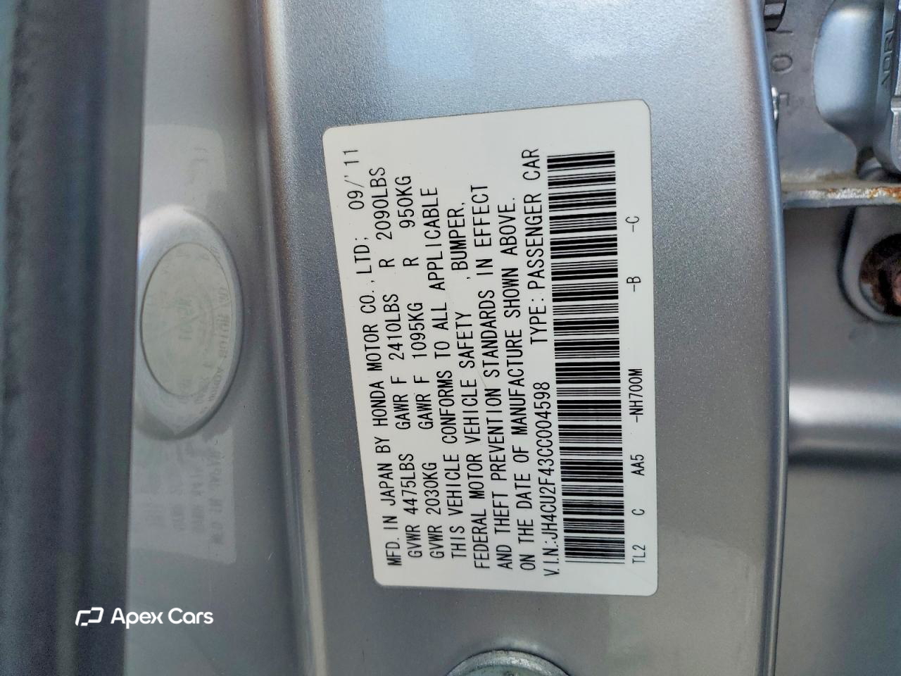 Acura TSX 2012