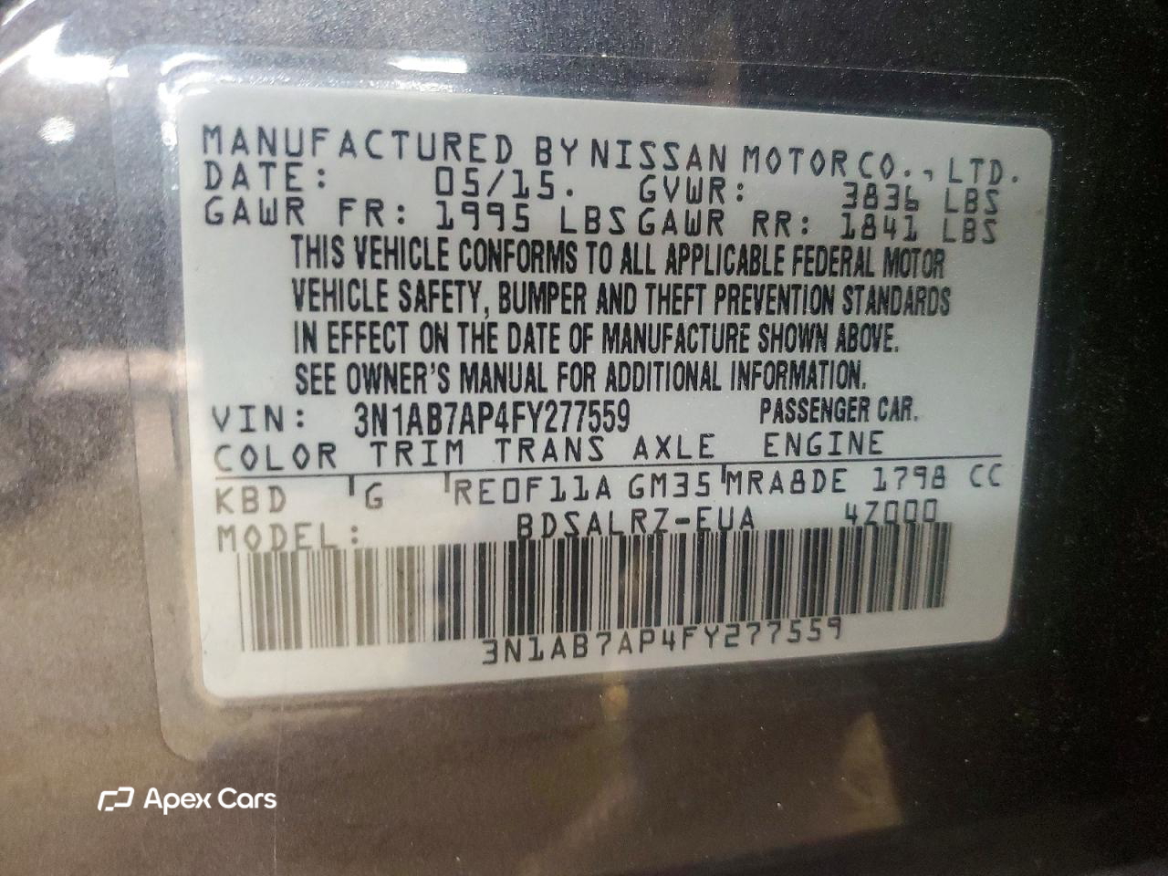 Nissan Sentra 2015