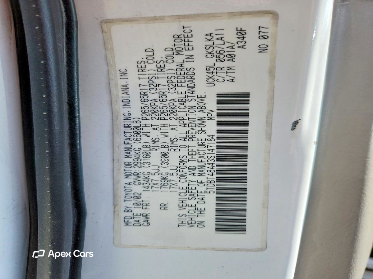 Toyota Sequoia 2003