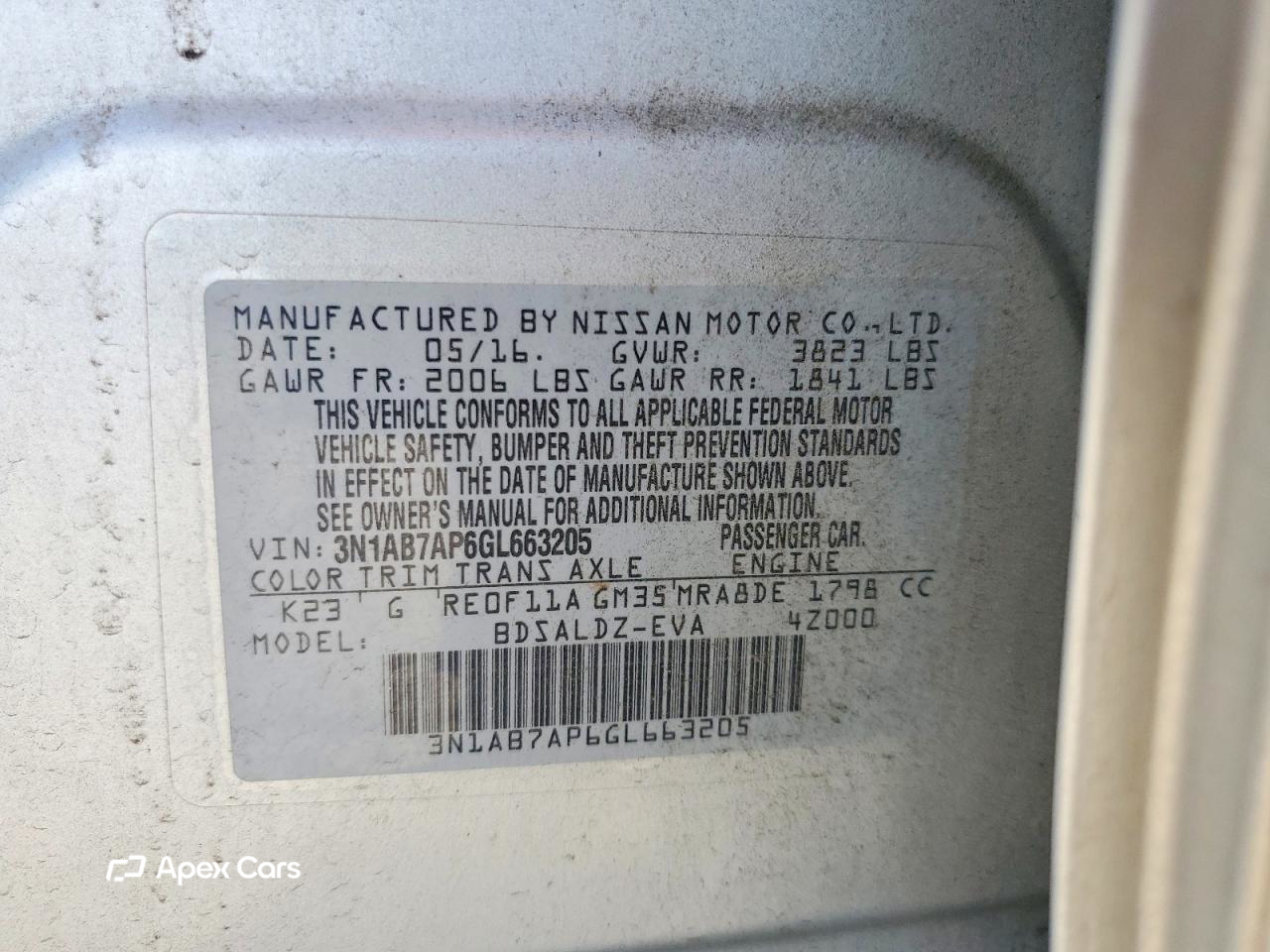 Nissan Sentra 2016