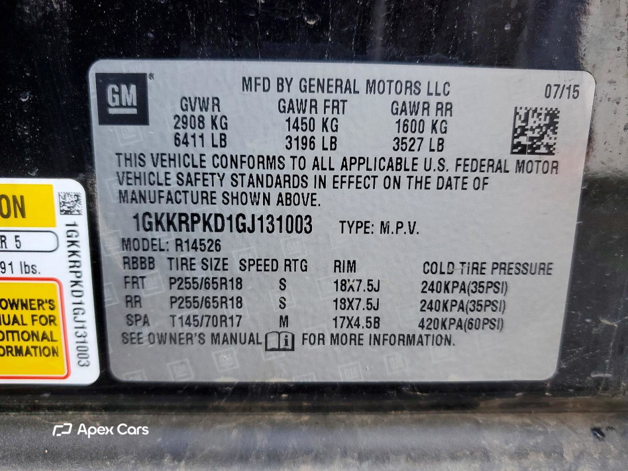 GMC Acadia 2016
