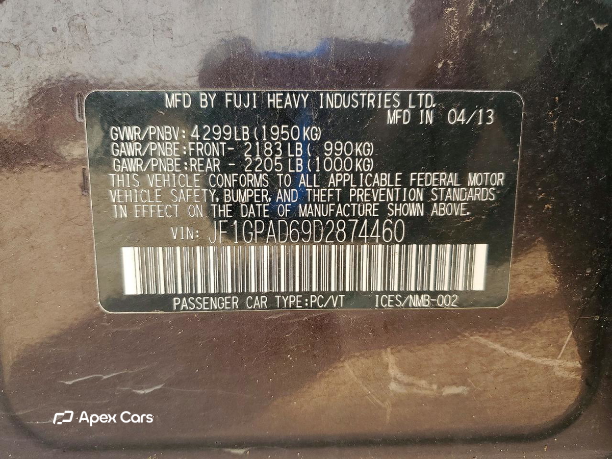 Subaru Impreza 2013