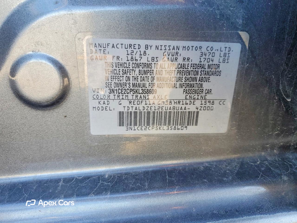 Nissan Versa 2019