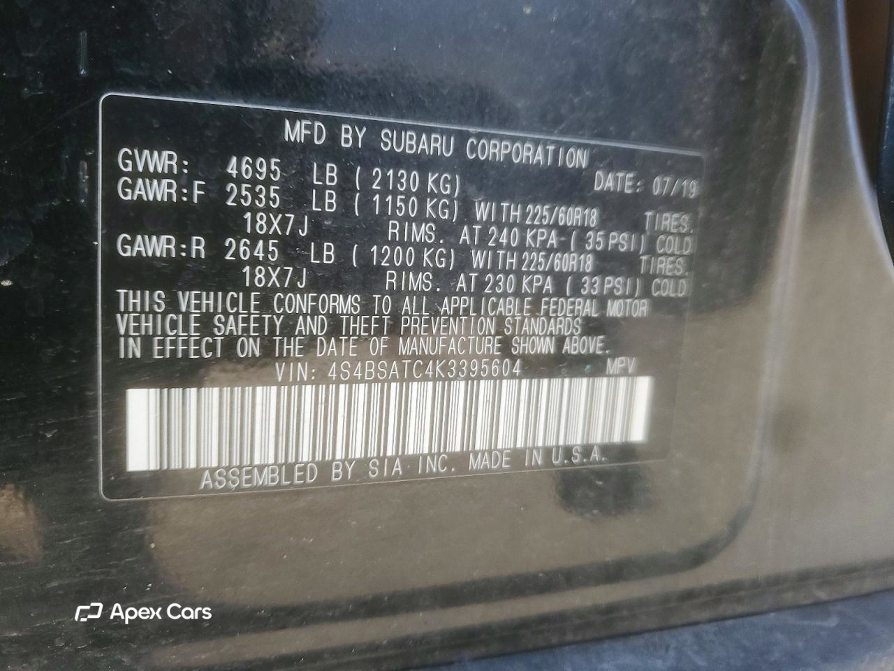 Subaru Outback 2019