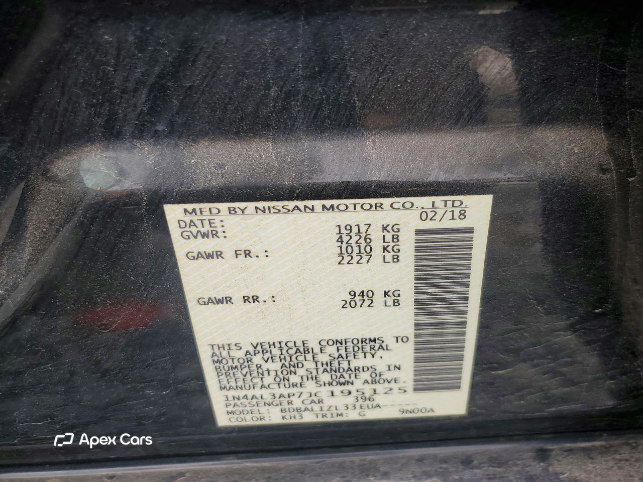 Nissan Altima 2018