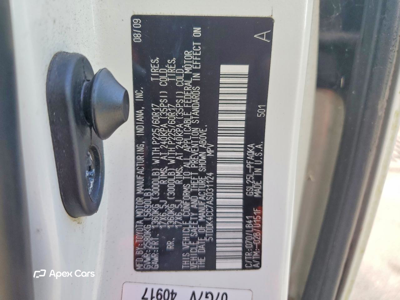 Toyota Sienna 2010