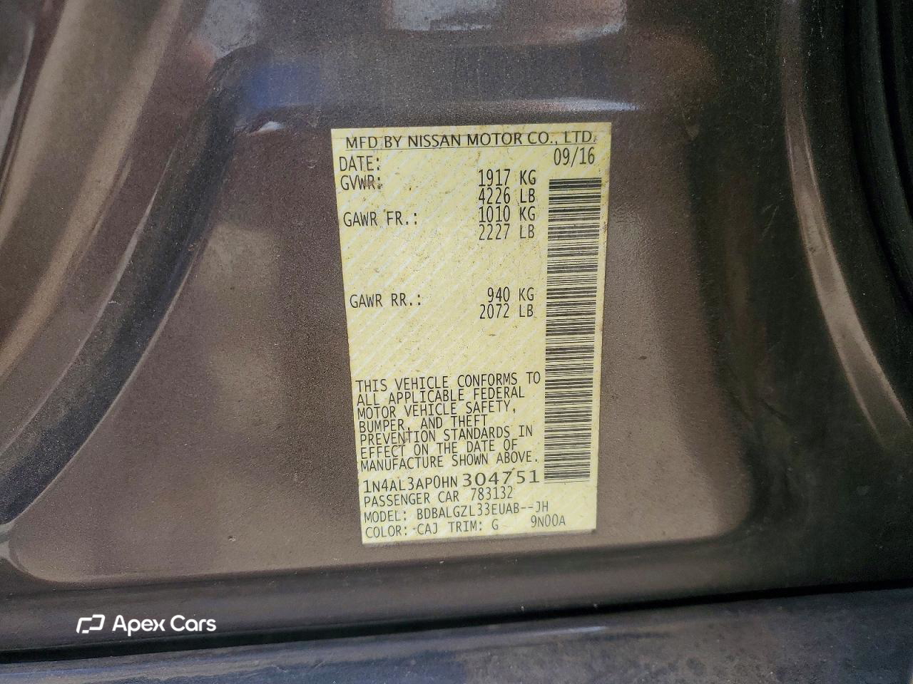 Nissan Altima 2017