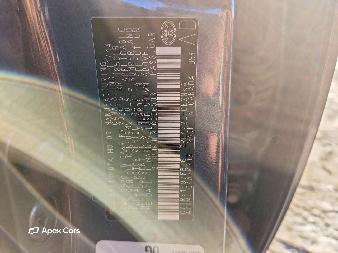 Toyota Corolla 2015
