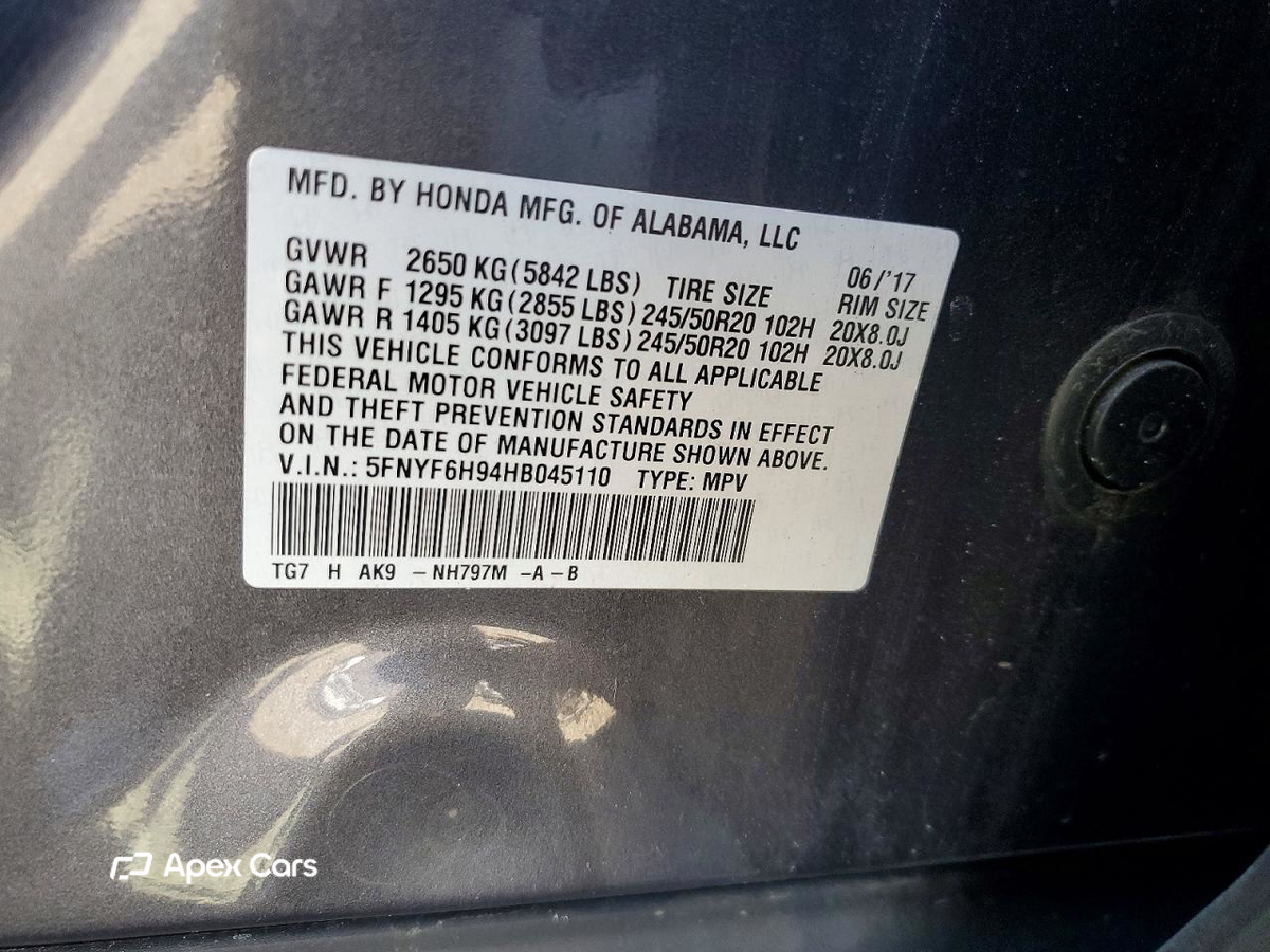 Honda Pilot 2017