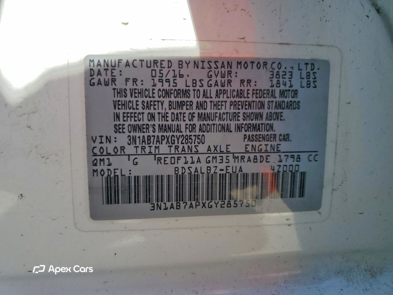 Nissan Sentra 2016