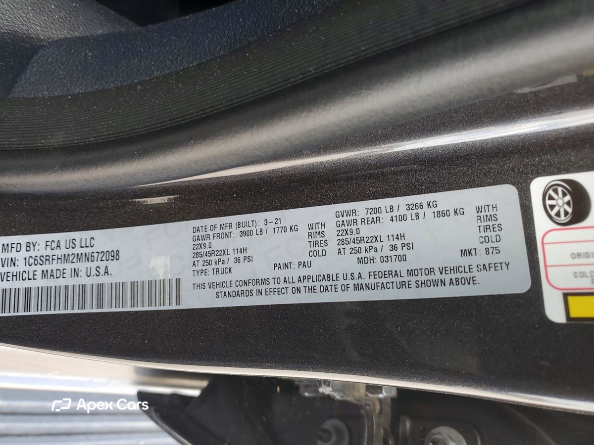 RAM 1500 2021