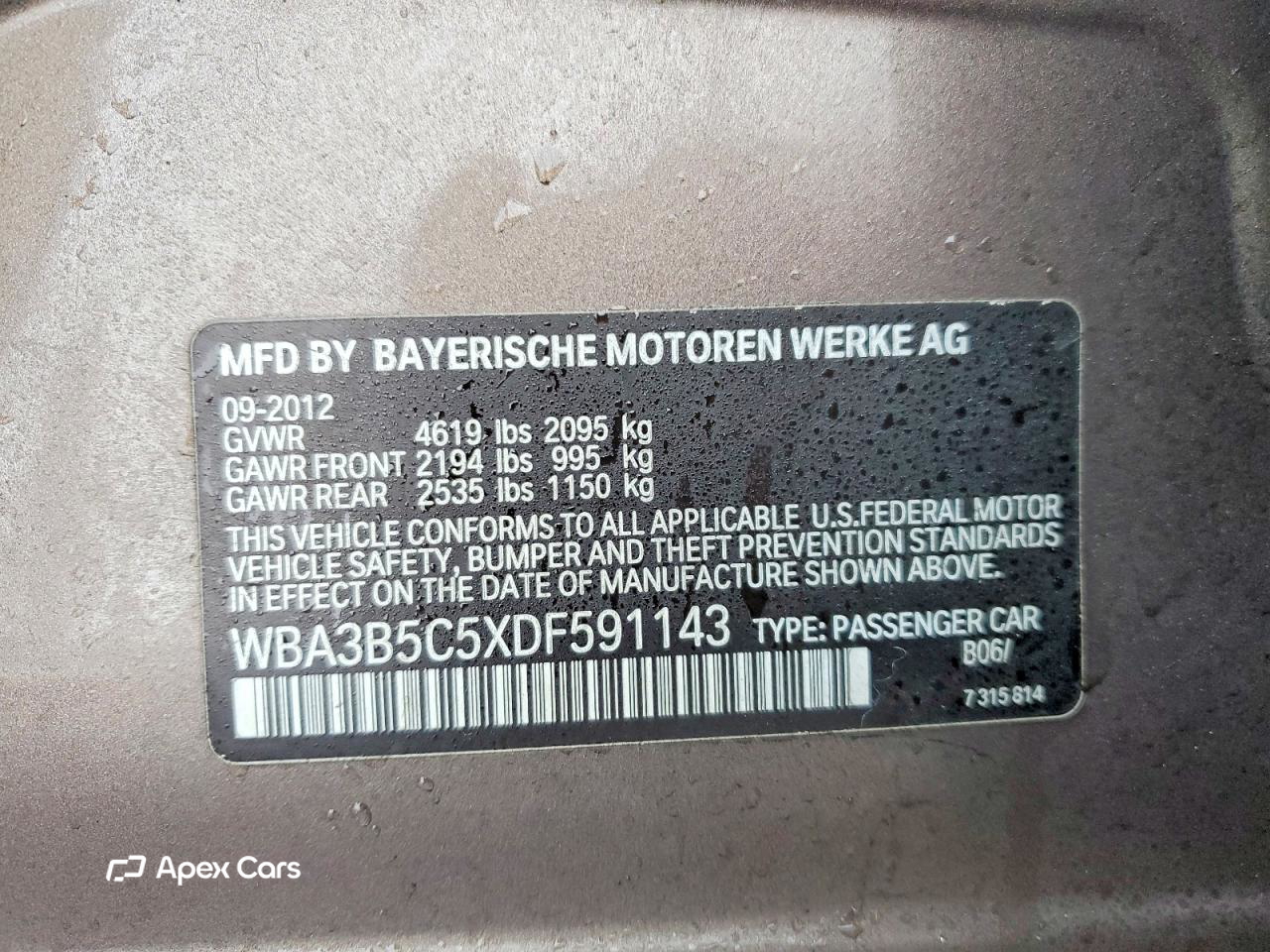 BMW Series 3 2013