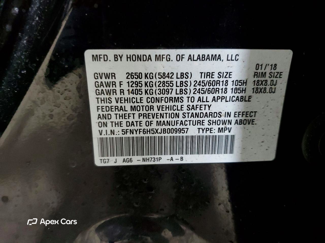 Honda Pilot 2018