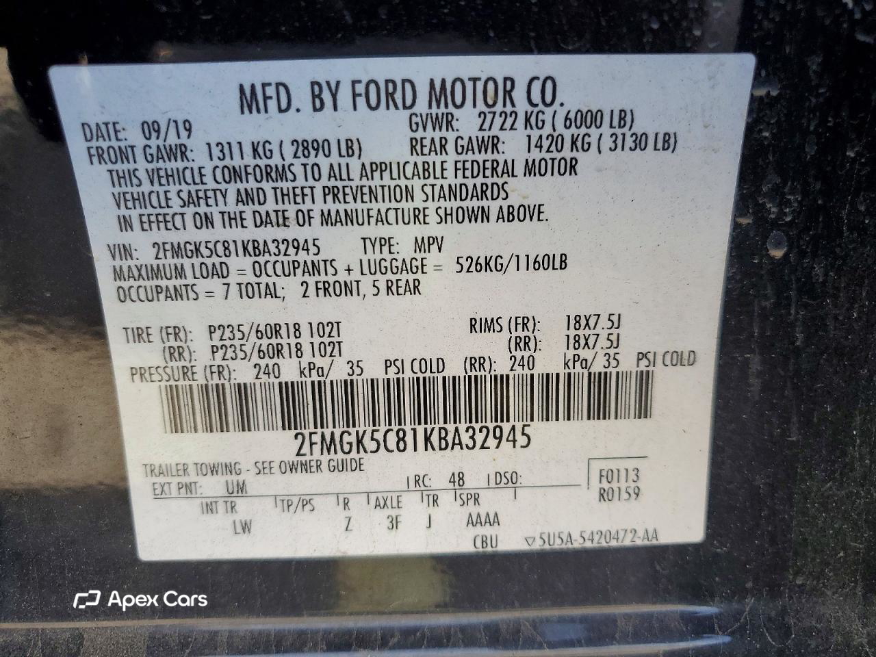 Ford Flex 2019