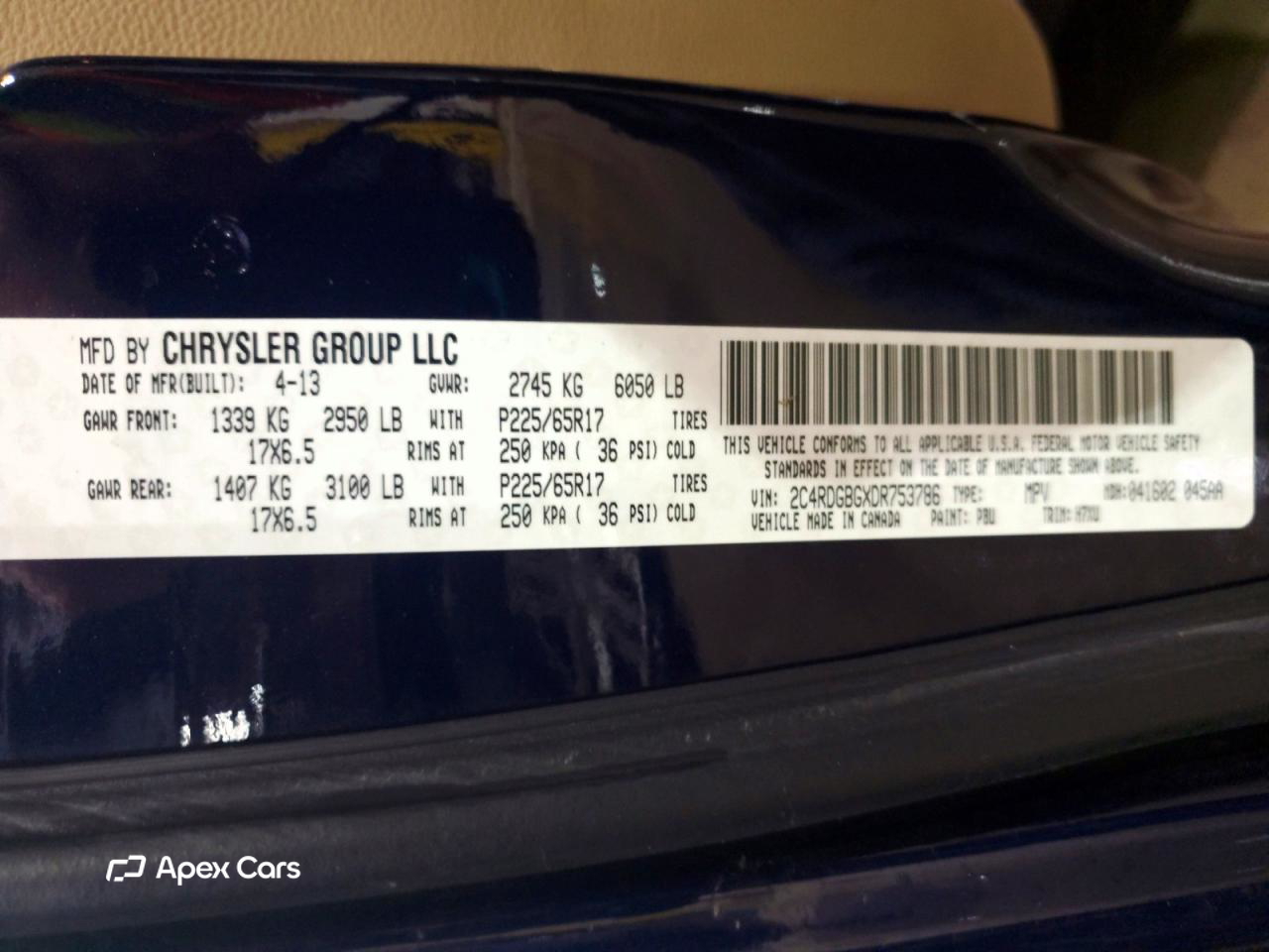 Dodge Caravan 2013