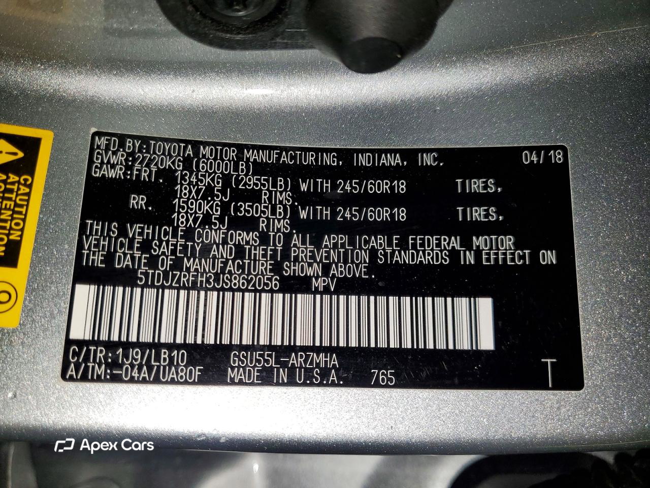 Toyota Highlander 2018