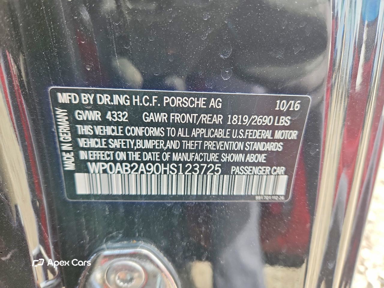 Porsche 911 2017