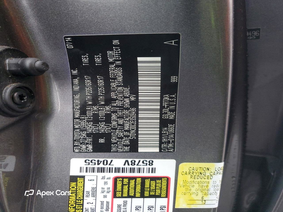 Toyota Sienna 2014