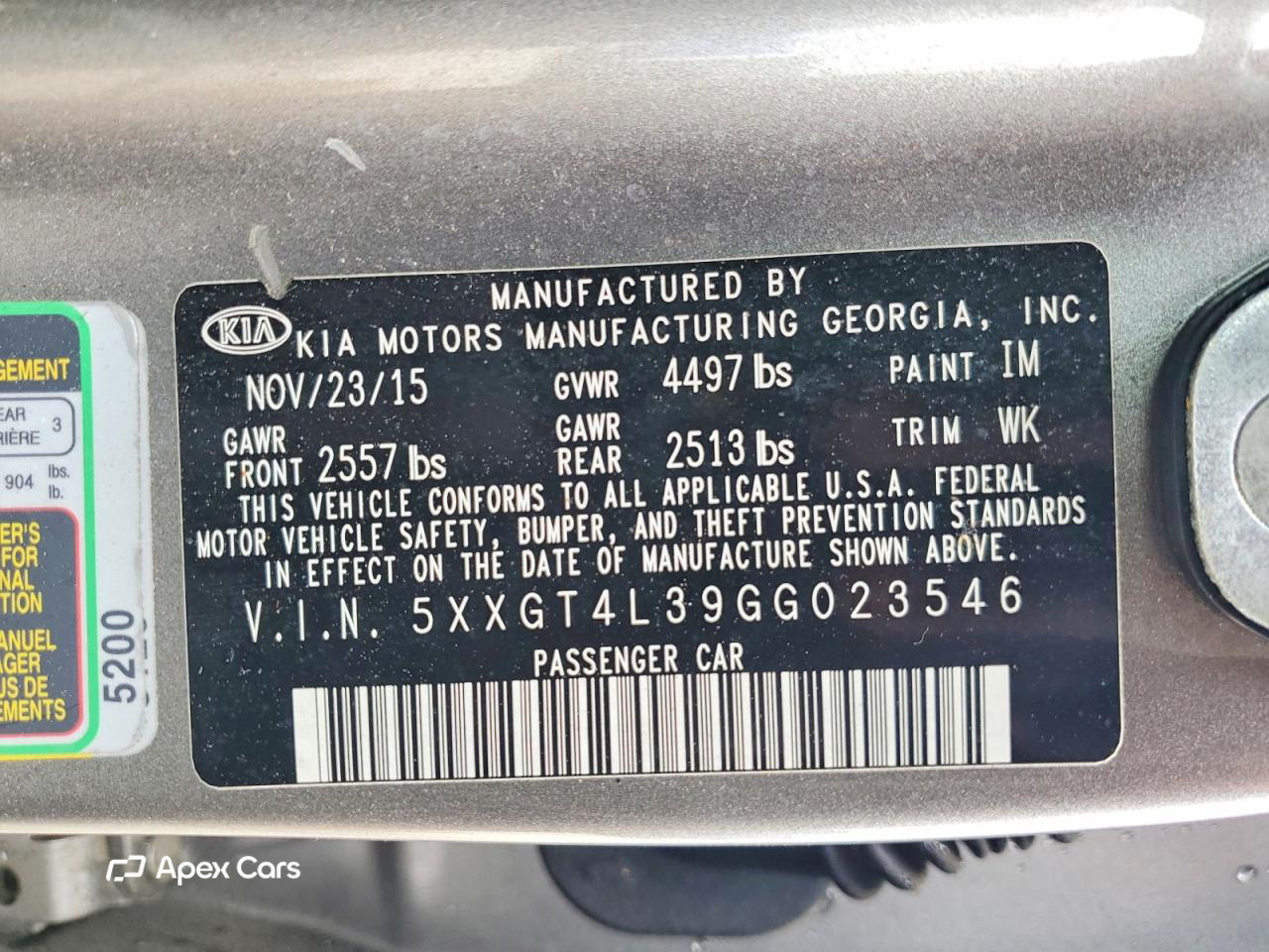 Kia Optima 2016