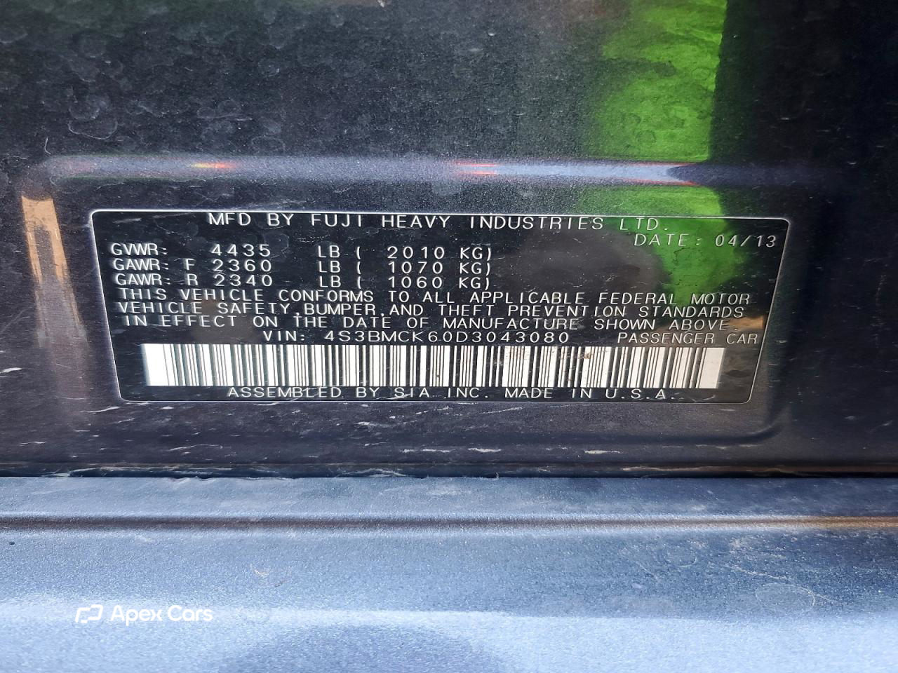 Subaru Legacy 2013