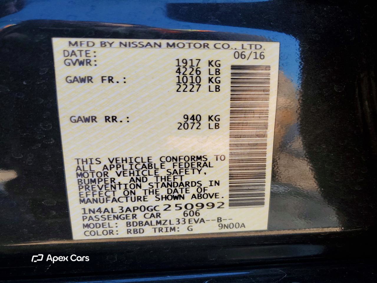 Nissan Altima 2016