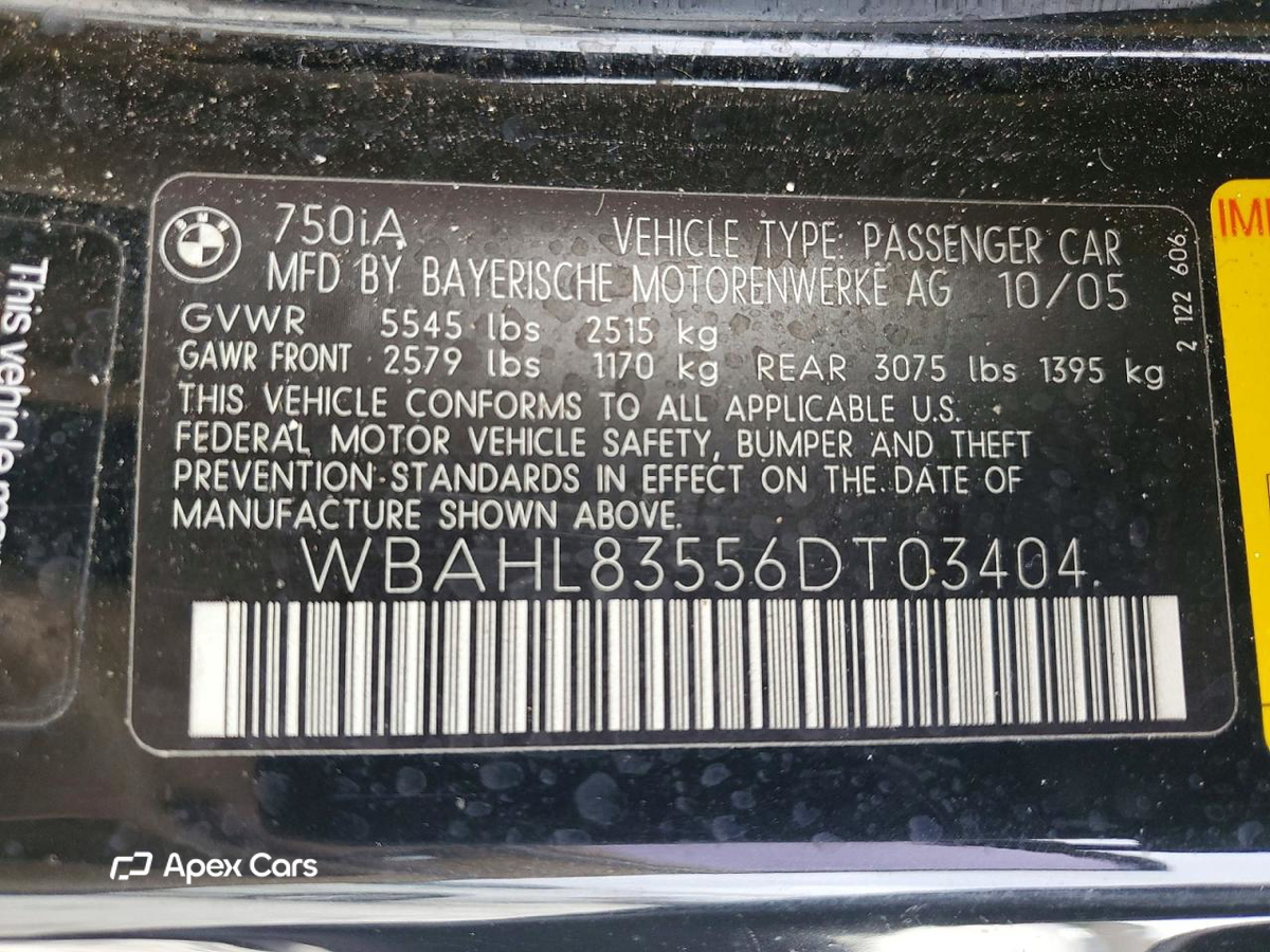 BMW Series 7 2006
