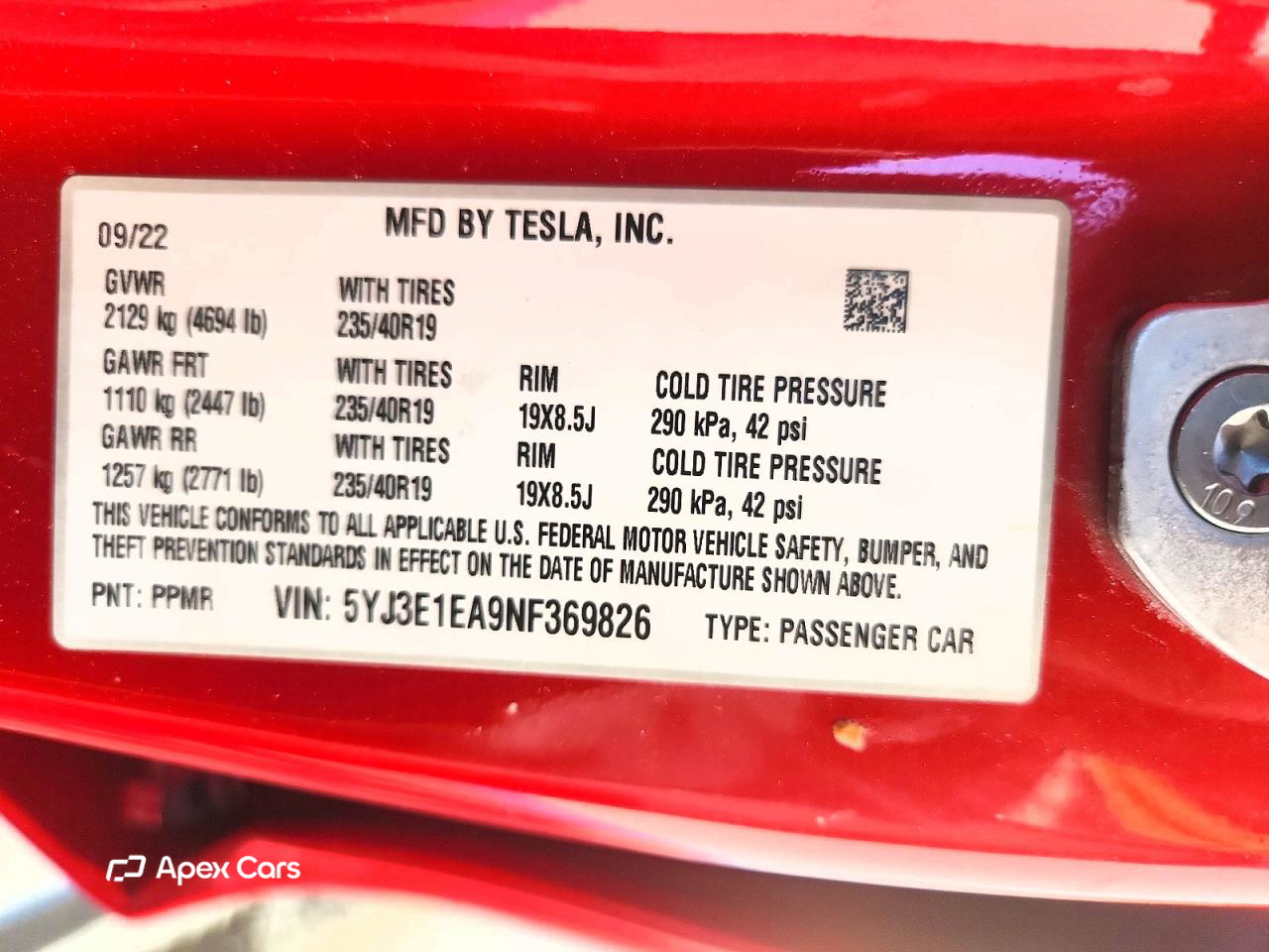 Tesla Model 3 2022