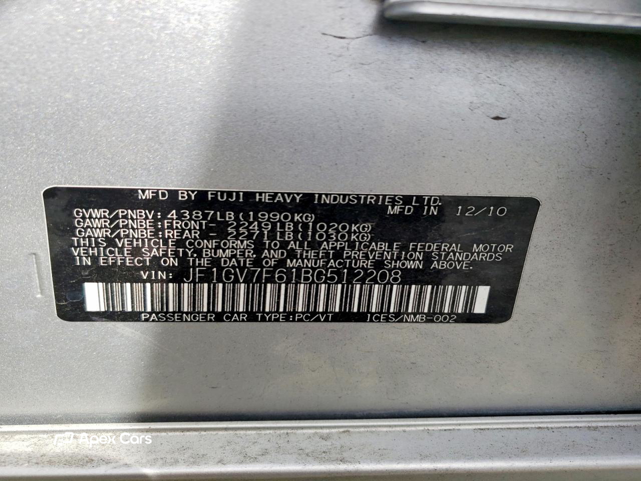 Subaru Impreza 2011