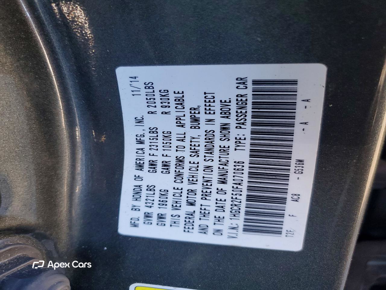 Honda Accord 2015