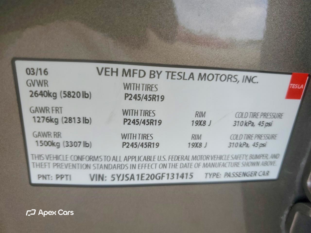 Tesla Model S 2016