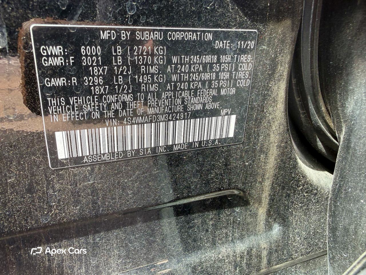 Subaru Ascent 2021