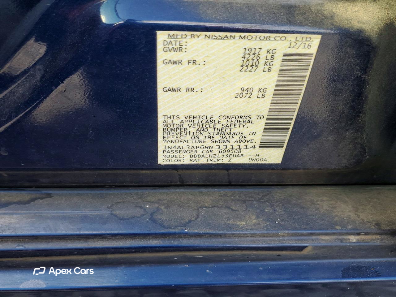 Nissan Altima 2017