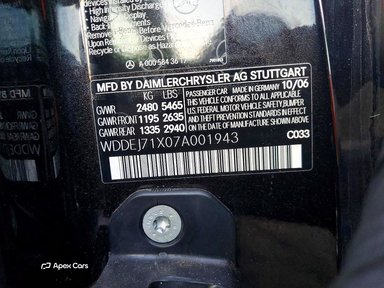 Mercedes-Benz CL-klasse 2007