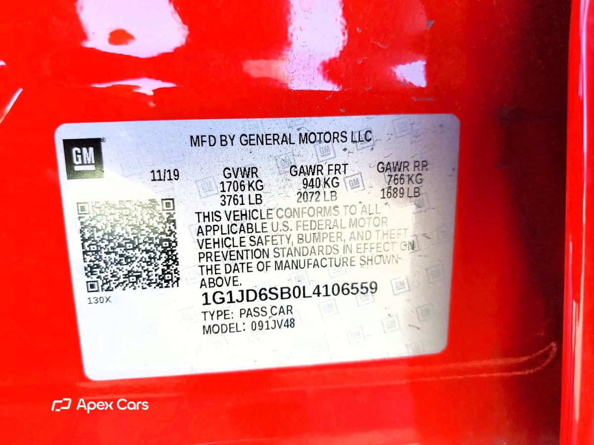 Chevrolet Sonic 2020