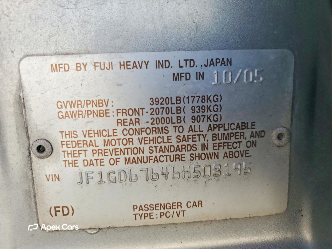 Subaru Impreza 2006