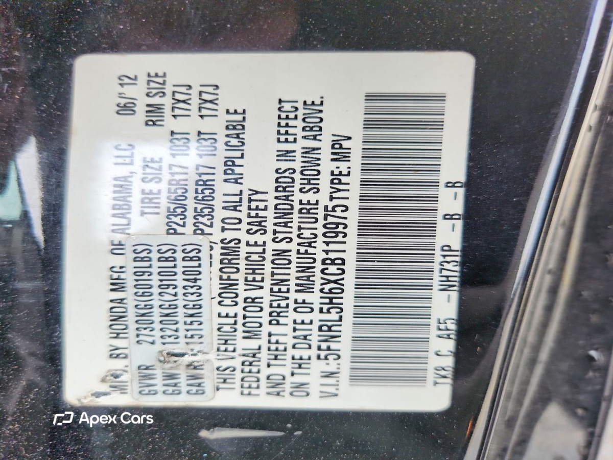 Honda Odyssey 2012