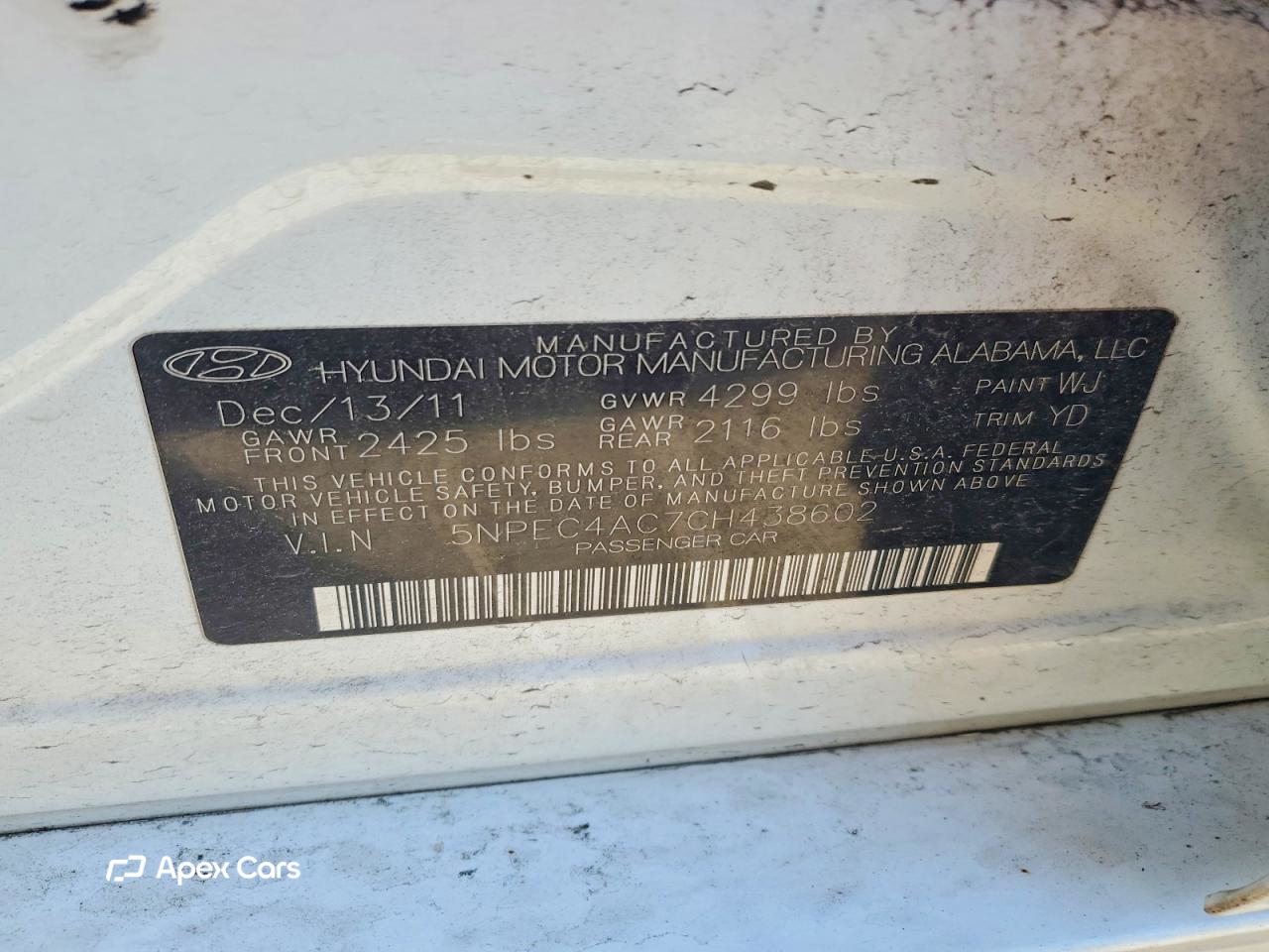 Hyundai Sonata 2012