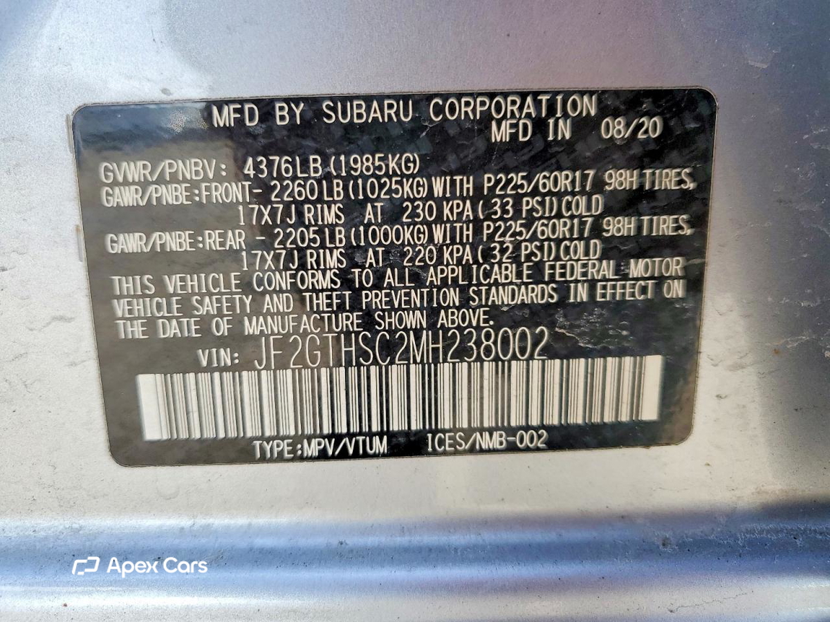 Subaru XV 2021
