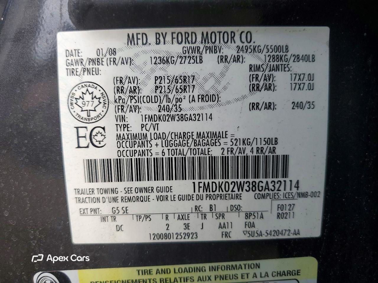 Ford Taurus 2008