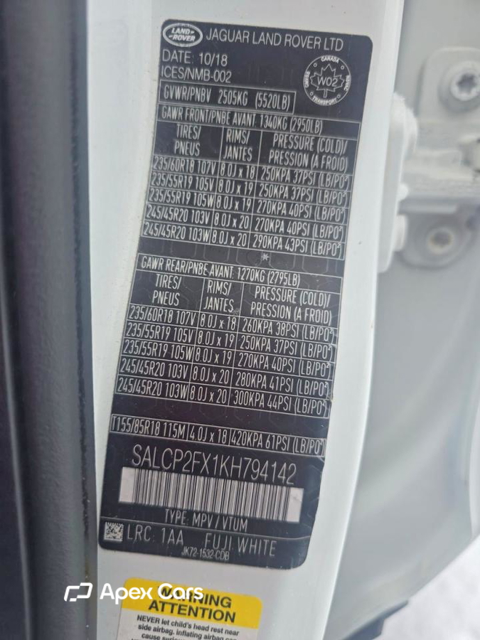 Land Rover Discovery 2019