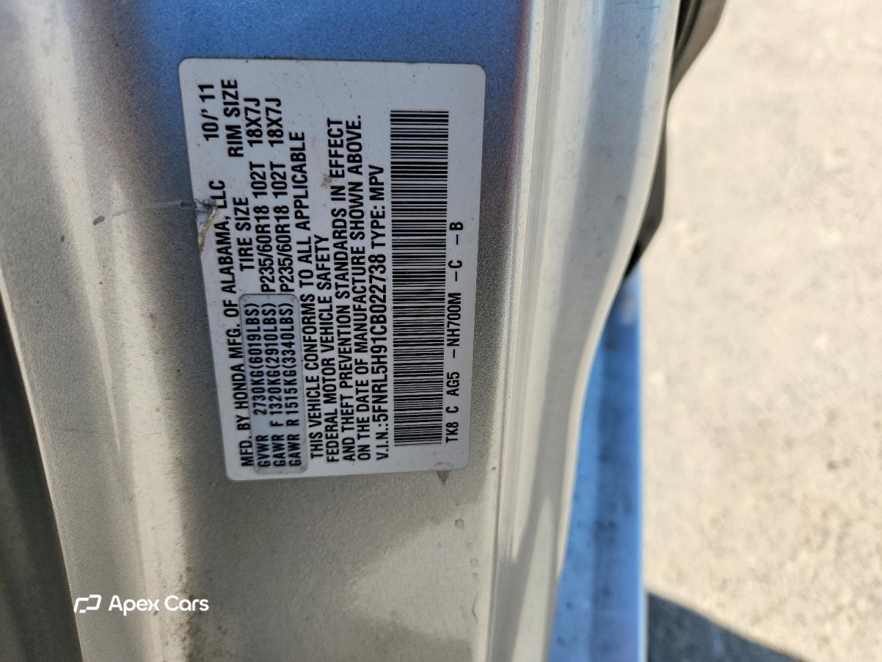 Honda Odyssey 2012