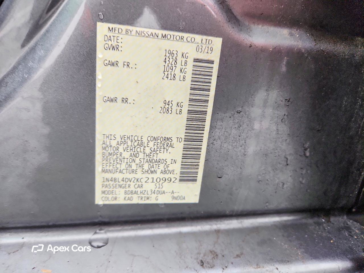Nissan Altima 2019