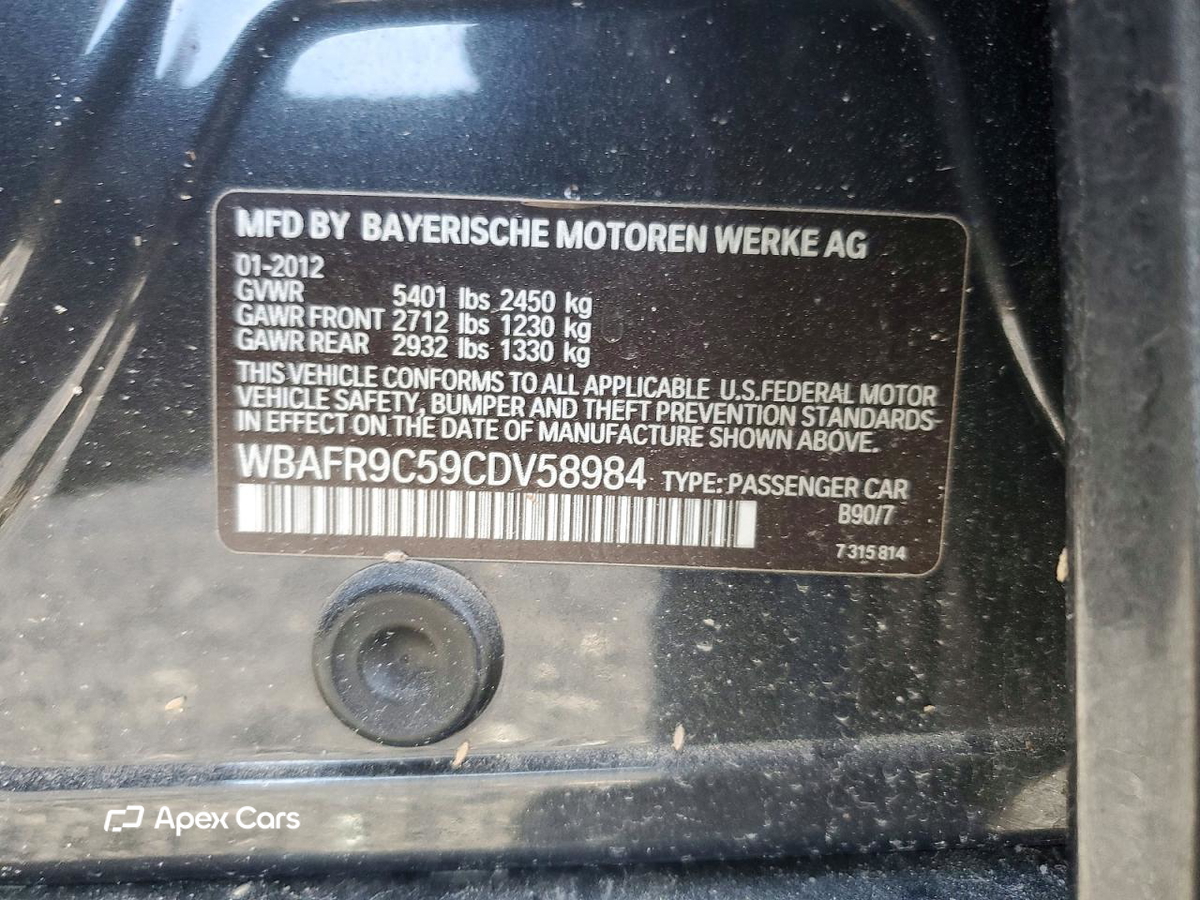 BMW Series 5 2012