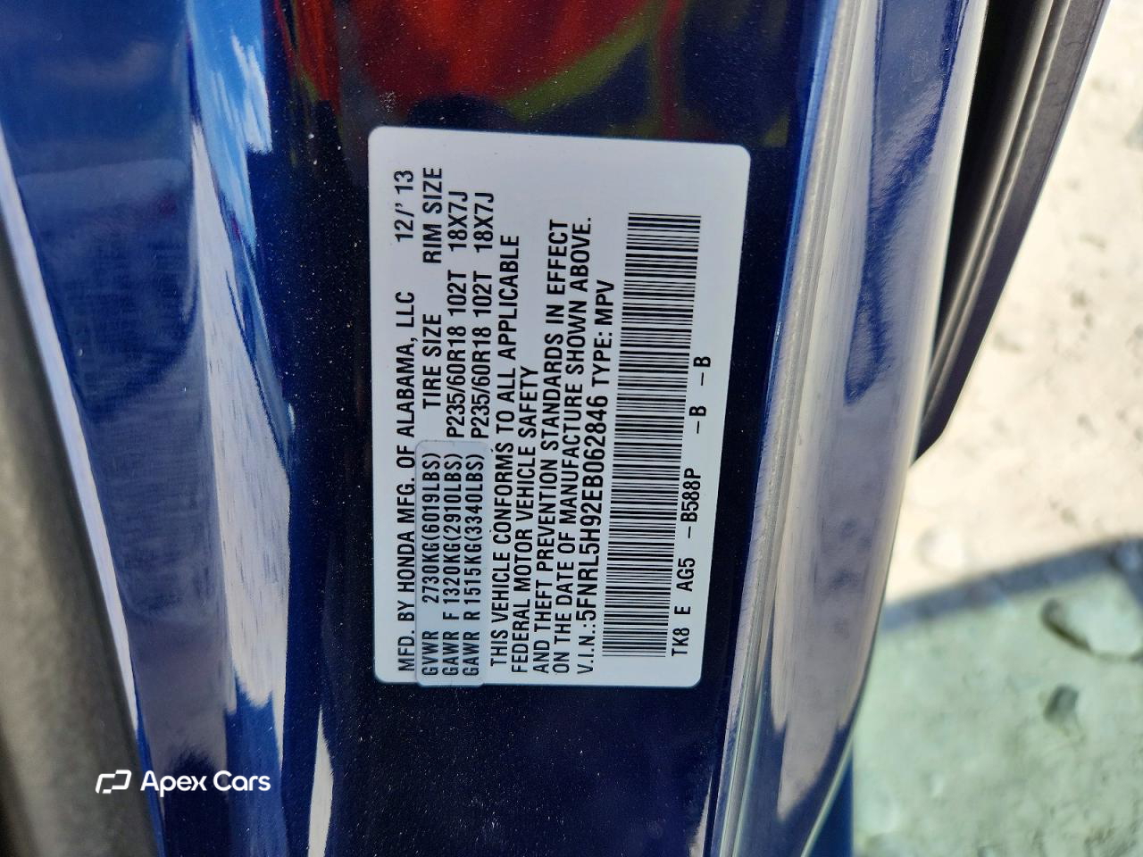 Honda Odyssey 2014