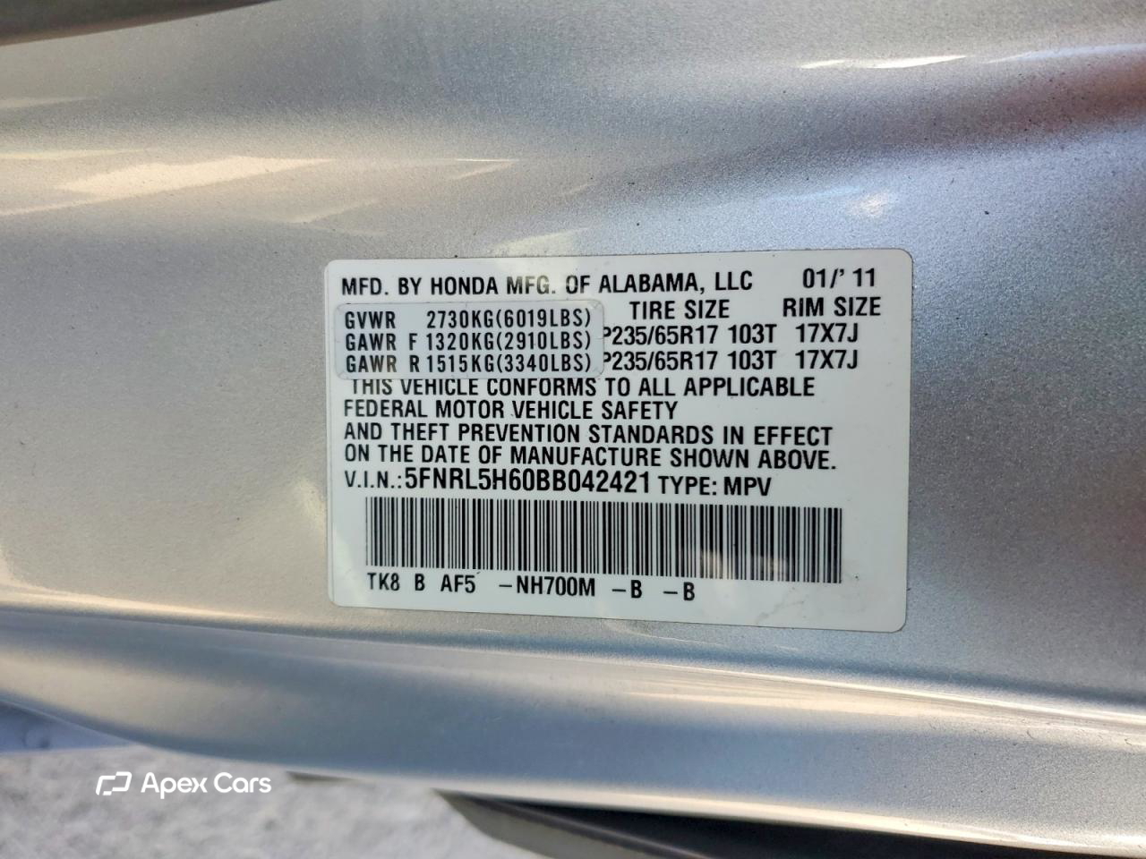 Honda Odyssey 2011